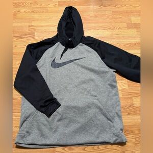 Nike Black and Gray Men's Hoodie